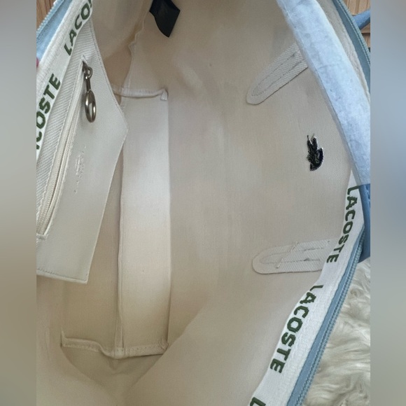 Lacoste Tote with Zipper Top Closure - Picture 7 of 8